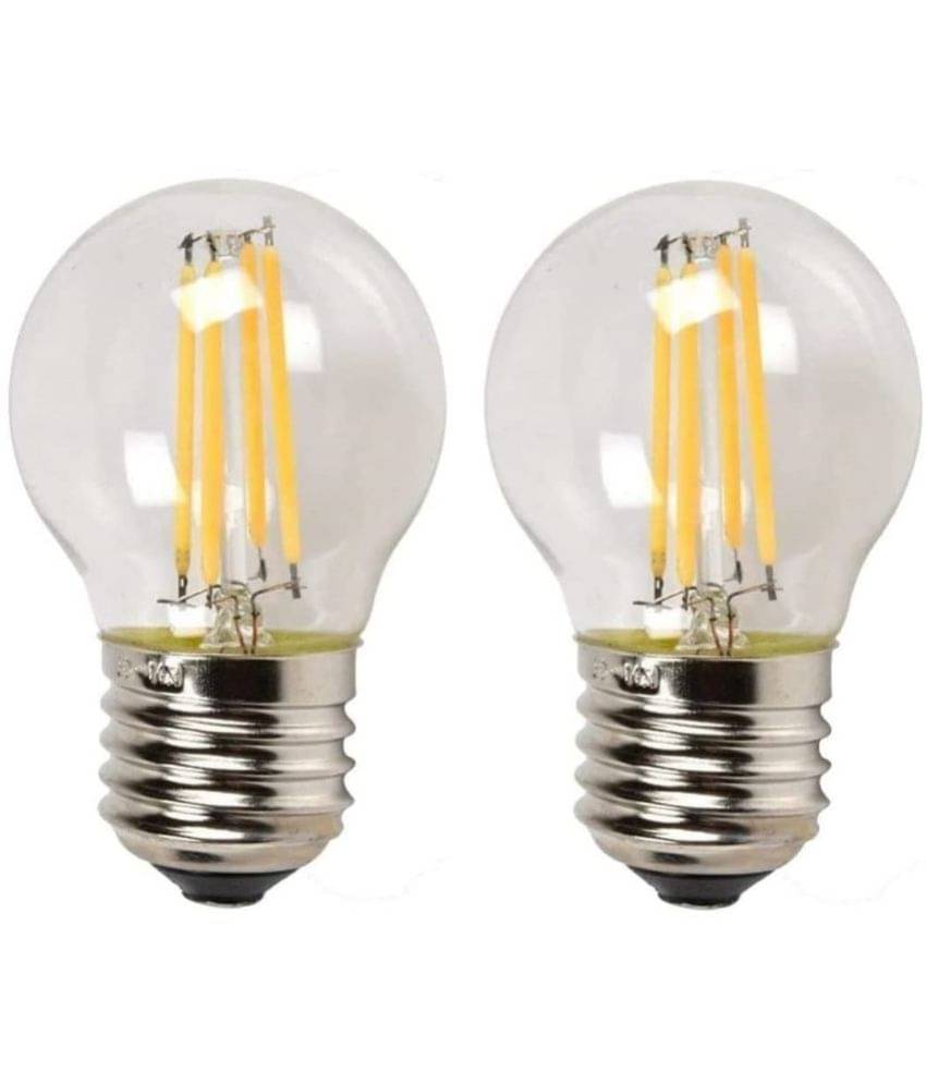     			DAJUBHAI - 4W Warm White LED Bulb ( Pack of 2 )