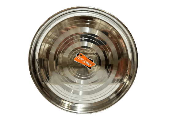 Dynore 1 Pcs Stainless Steel Silver Full Plate Dynore 1 Pcs Stainless Steel Silver Full Plate