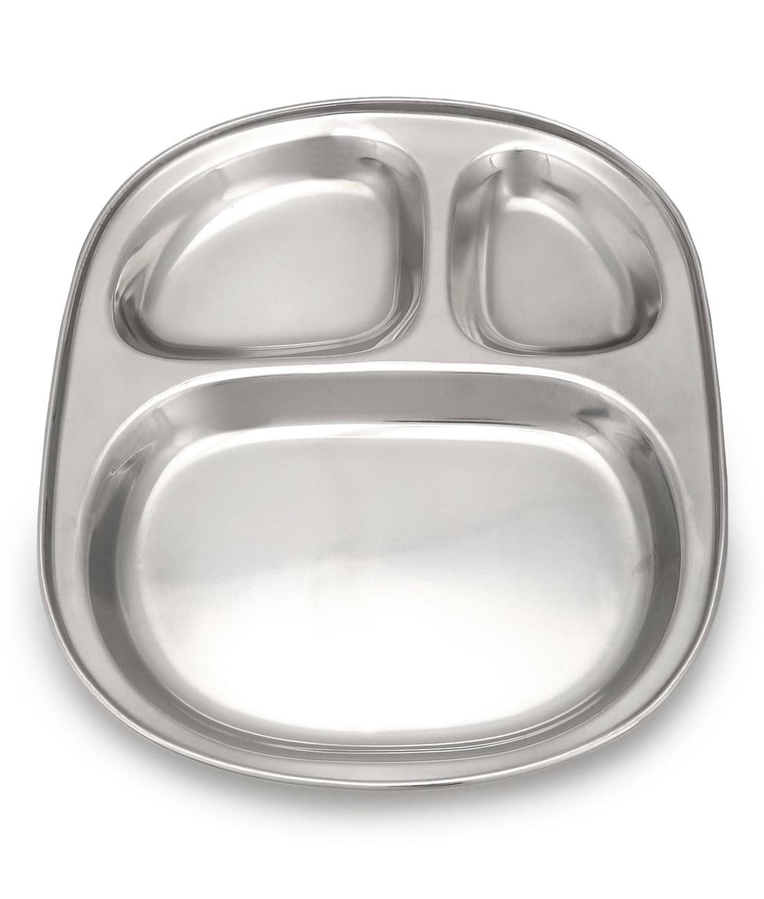     			Dynore 1 Pcs Stainless Steel Silver Partition Plate