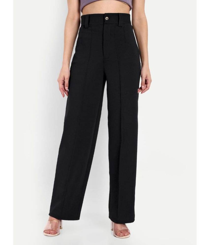     			Glito - Black Polyester Straight Women's Casual Pants ( Pack of 1 )