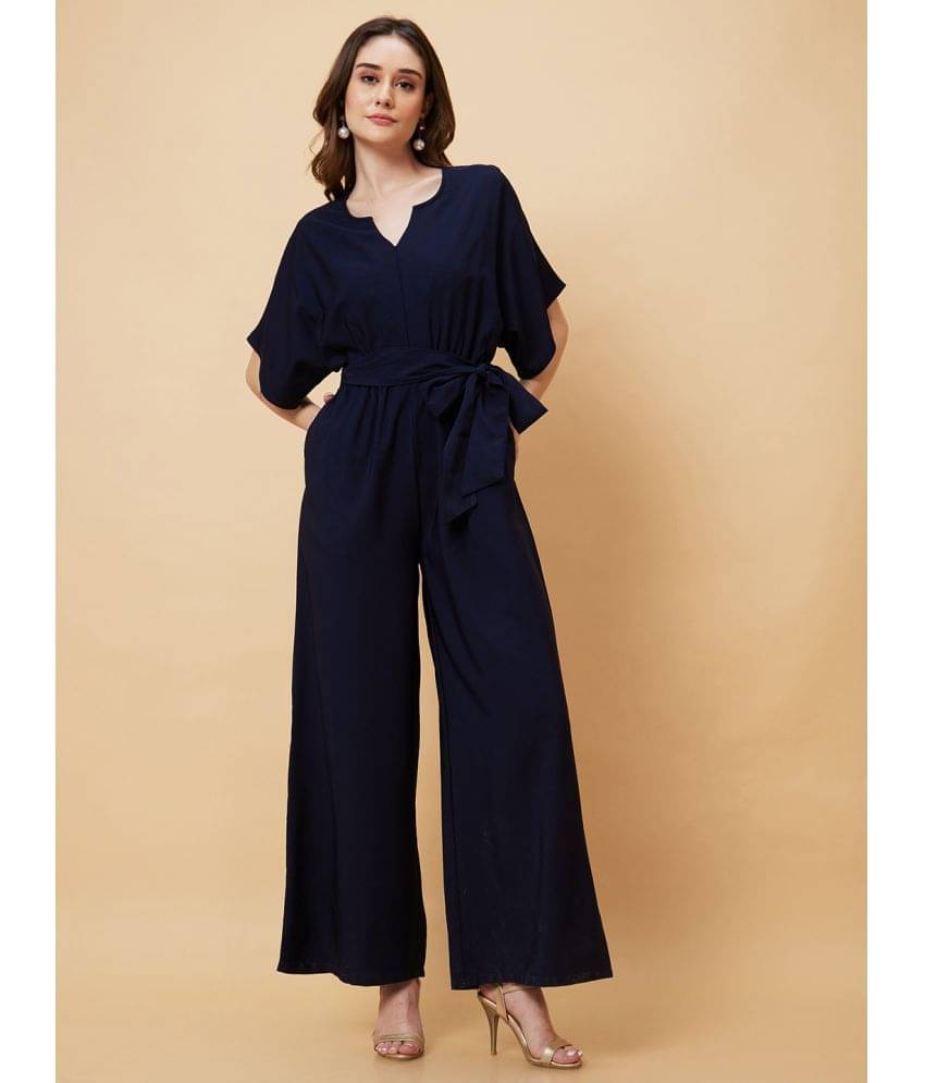     			Globus - Blue Polyester Regular Fit Women's Jumpsuit ( Pack of 1 )