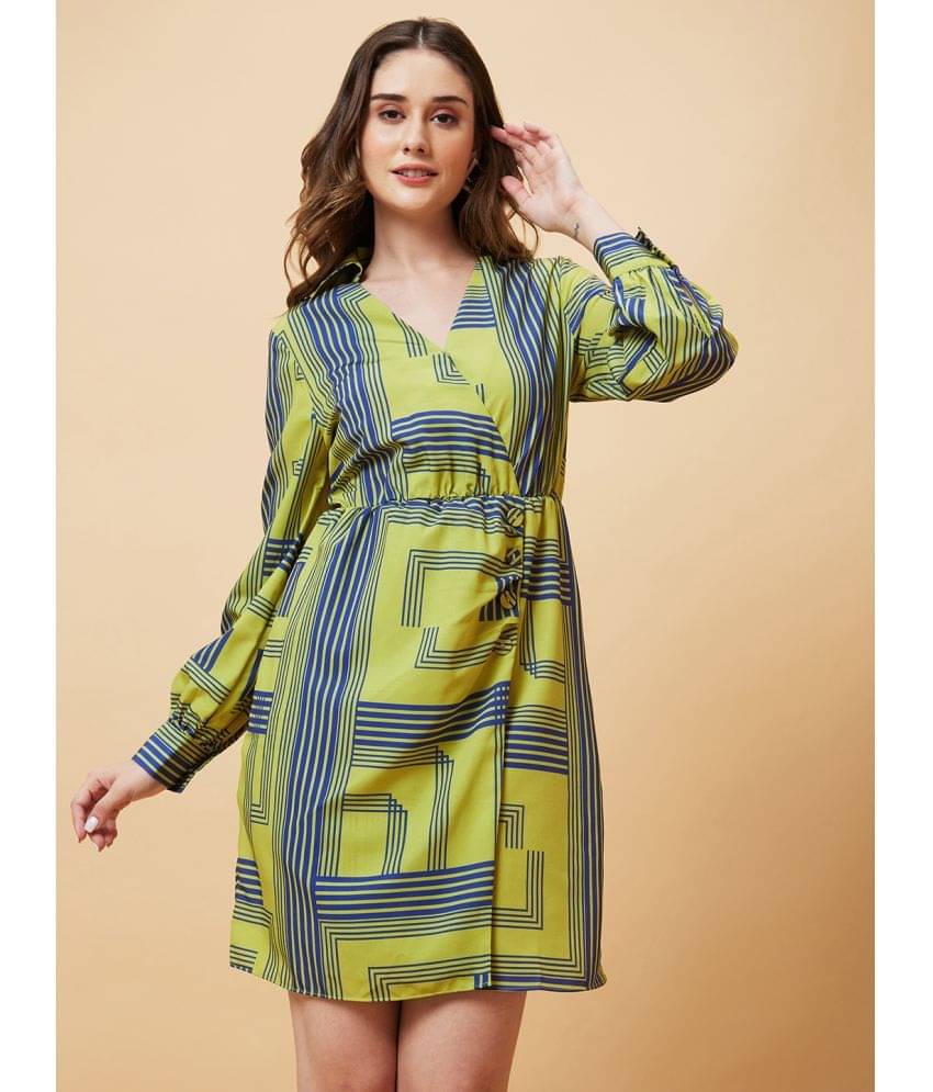     			Globus - Green Polyester Women's A-line Dress ( Pack of 1 )
