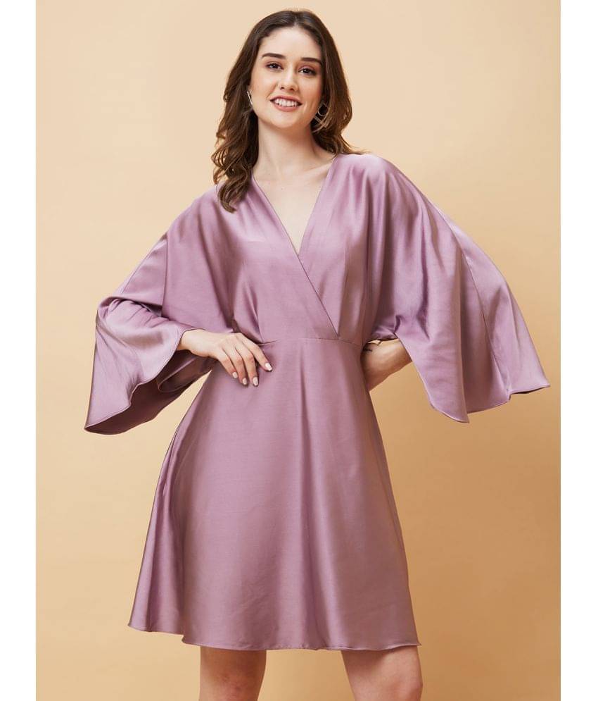     			Globus - Mauve Polyester Women's A-line Dress ( Pack of 1 )