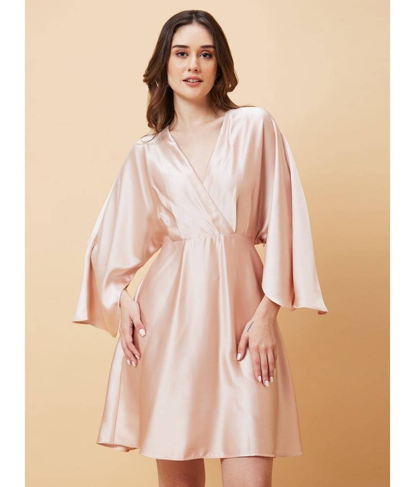 Globus - Nude Polyester Women's A-line Dress ( Pack of 1 ) Globus - Nude Polyester Women's A-line Dress ( Pack of 1 )