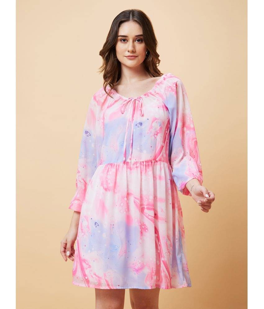     			Globus - Pink Polyester Women's A-line Dress ( Pack of 2 )