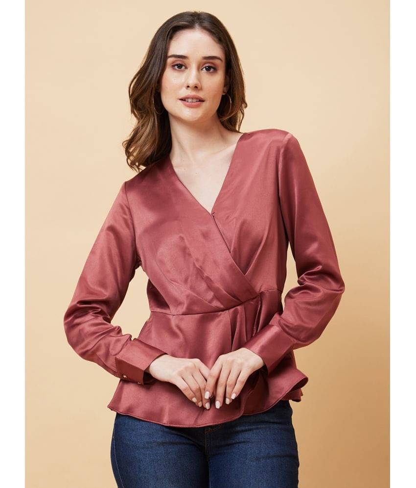     			Globus - Pink Polyester Women's Wrap Top ( Pack of 1 )