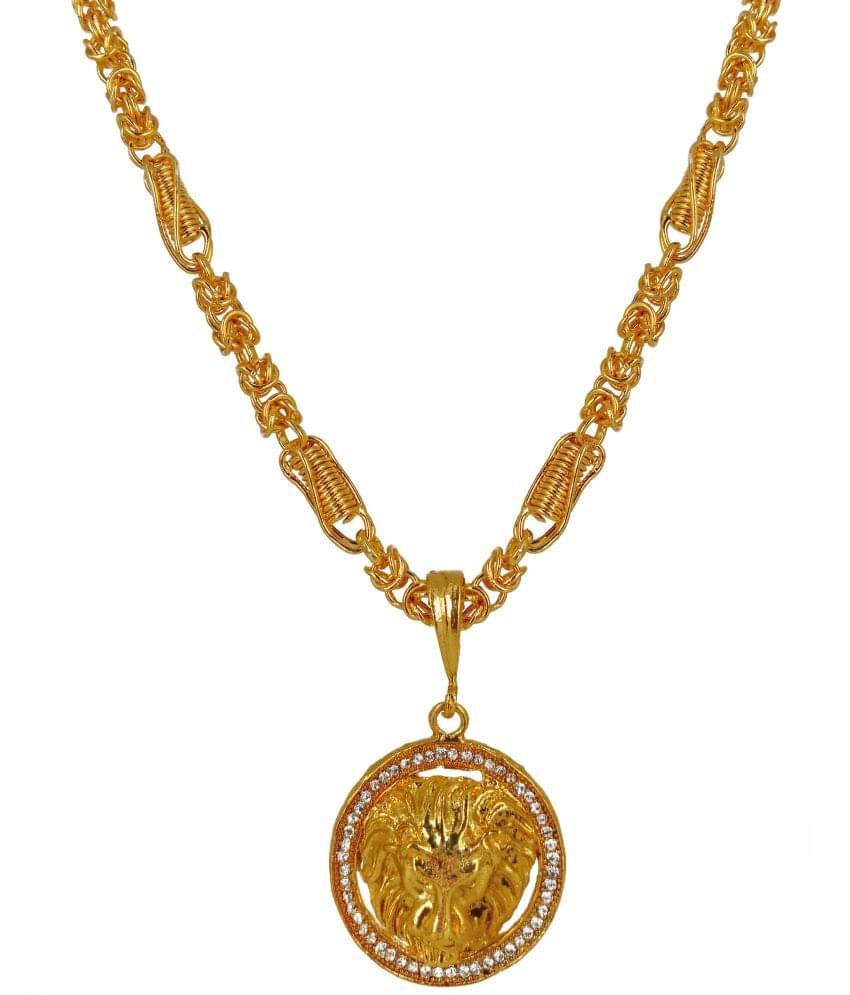     			JIPPA - Gold Pendant set ( Pack of 1 )