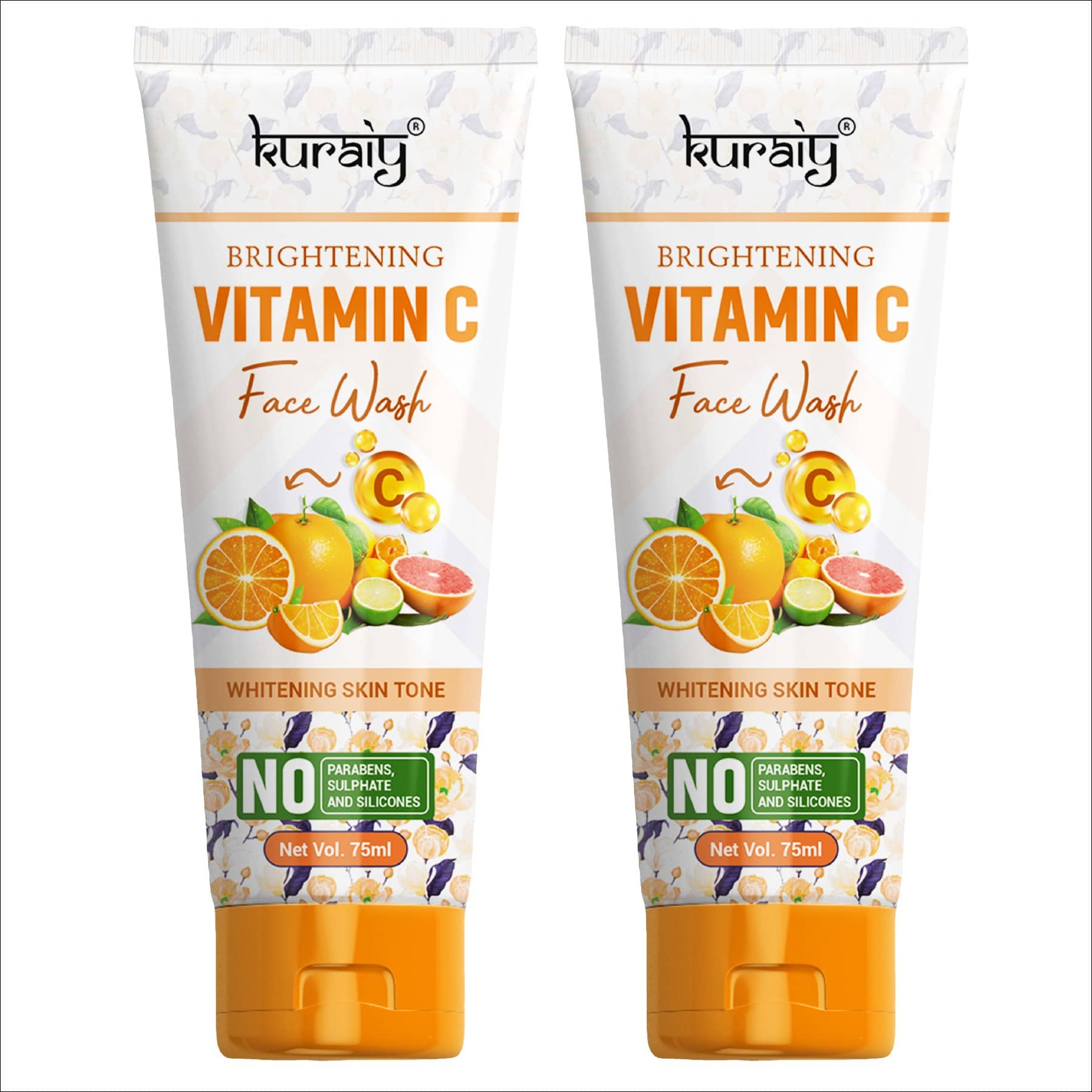 KURAIY Face Wash Cream With Natural Deep Moisturizing Face wash Tube pack of 2