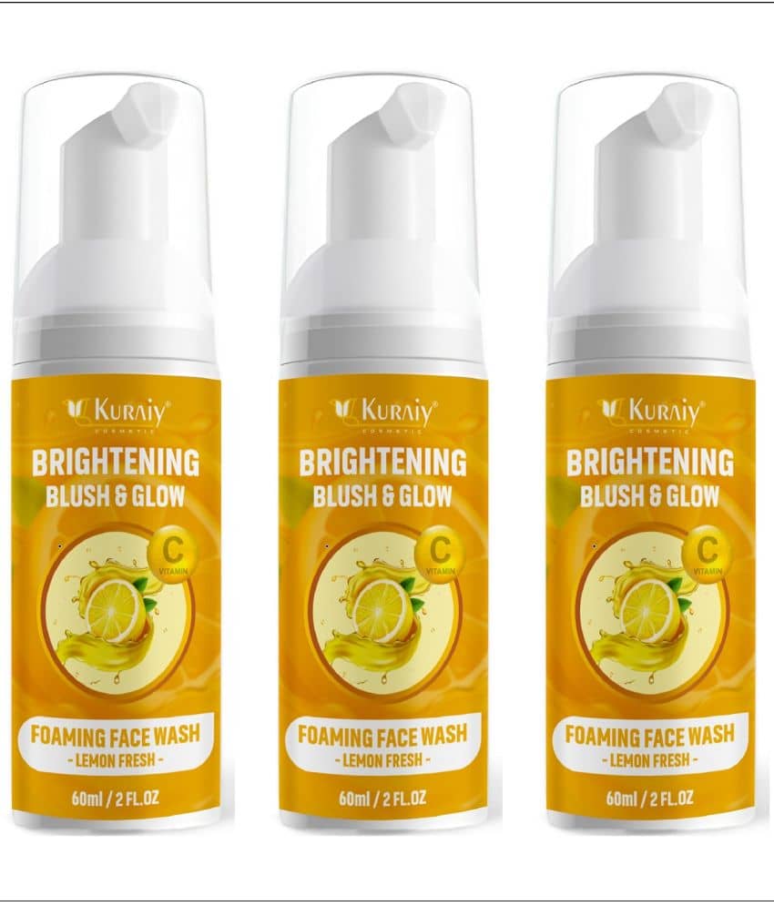 KURAIY Face Wash Cream With Natural Deep Moisturizing Face wash pack of 3