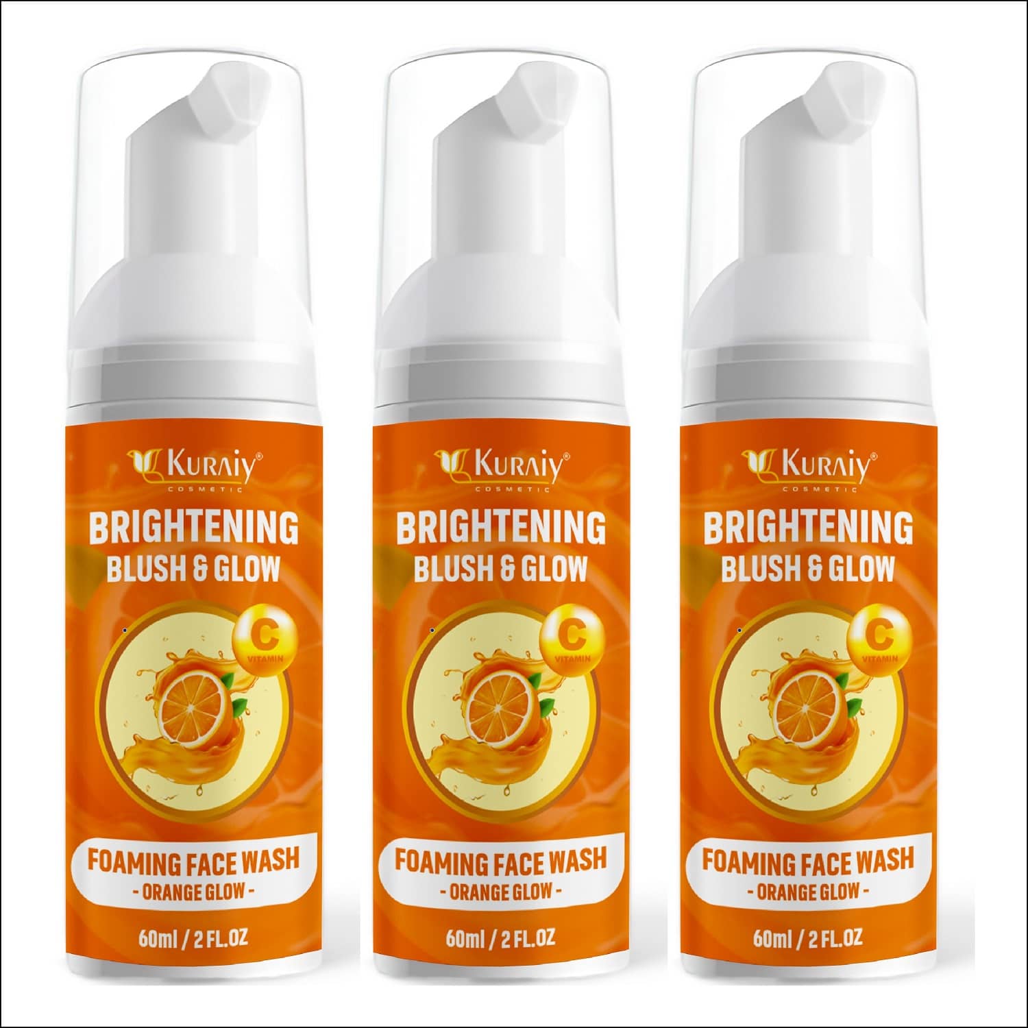 KURAIY Facial Cleanser Face Washing Remove Blackhead Face wash pack of 3