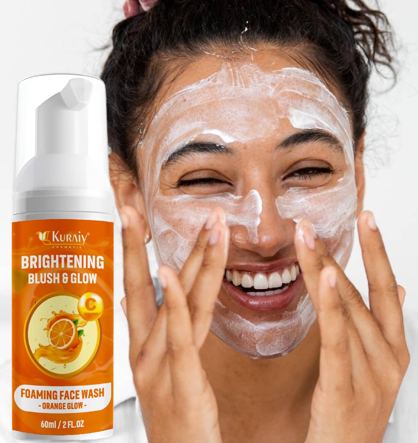KURAIY Facial Cleanser Brush Head Design Face Massage Washing Deep Cleansing pack of 1