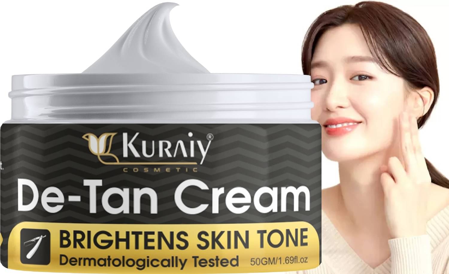     			KURAIY Deep Nourishing Face Moisturizer for Dry Skin Ceramide Cream Pack Of 2