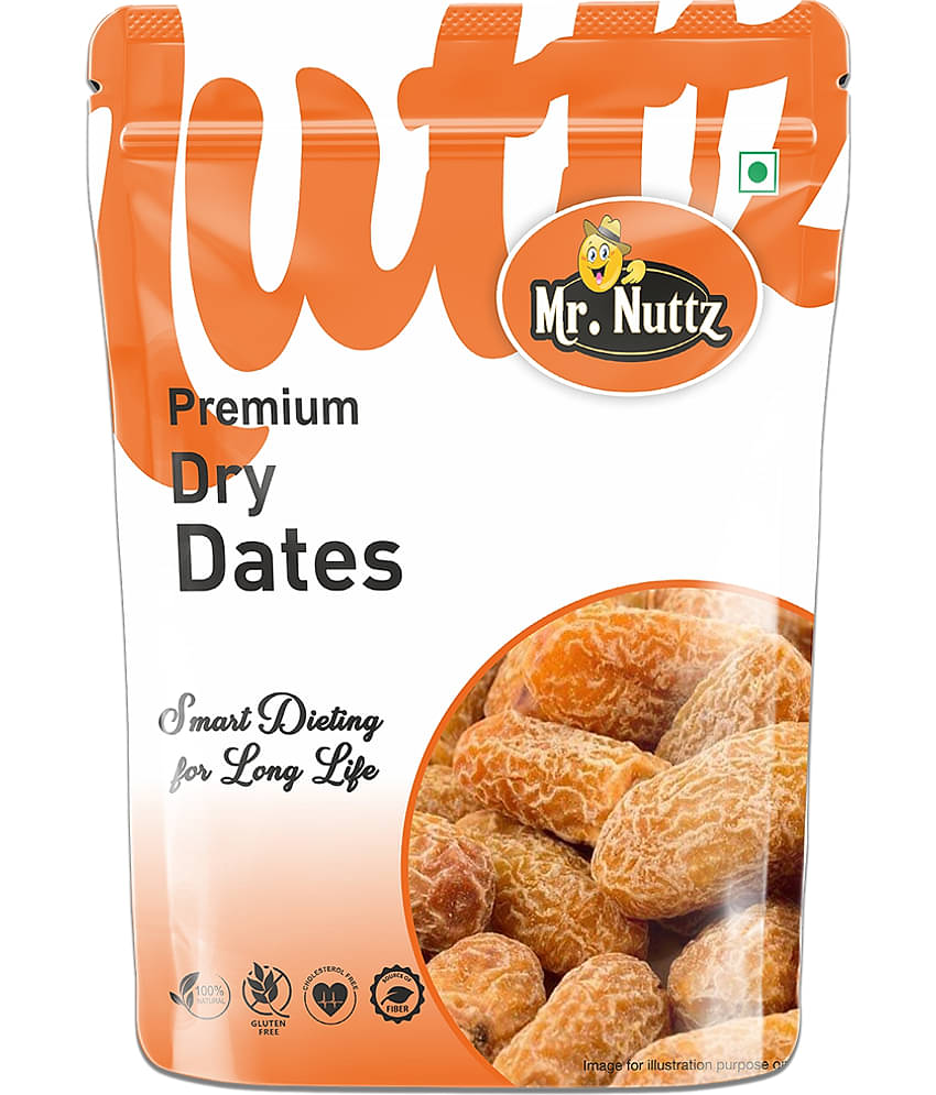 Mr.Nuttz Premium Dates (Dry Yellow Dates/ Peela Chuara, Khajoor 500g) - Dry Dates Dates (500 g)