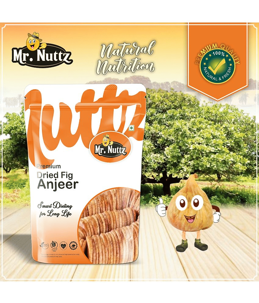Mr.Nuttz Premium Afghani Anjeer - 1kg | Dried Figs Pack Of 2 - 500g Each Figs