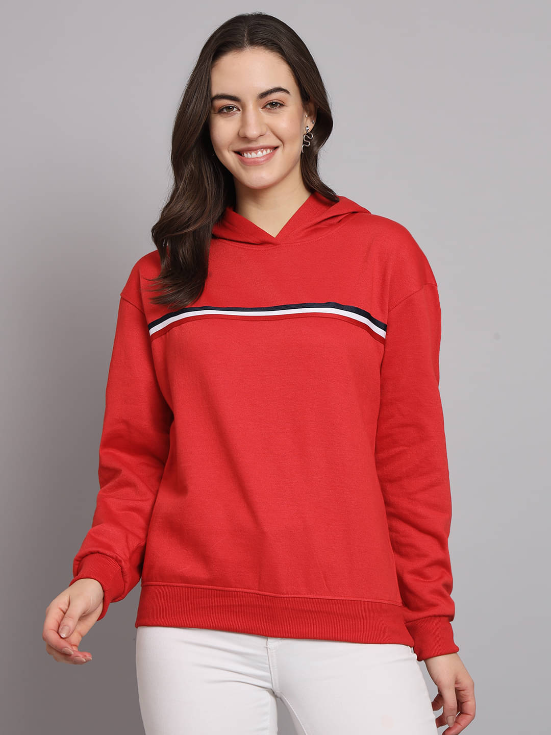 OBAAN Cotton Blend Rust Hooded Sweatshirt OBAAN Cotton Blend Rust Hooded Sweatshirt