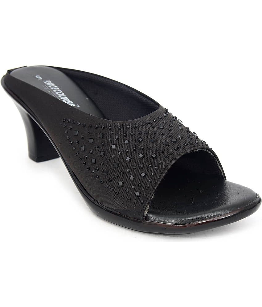 Racecourse - Black Women's Slip On Heels - Heels | Buy online on ZillyBuy