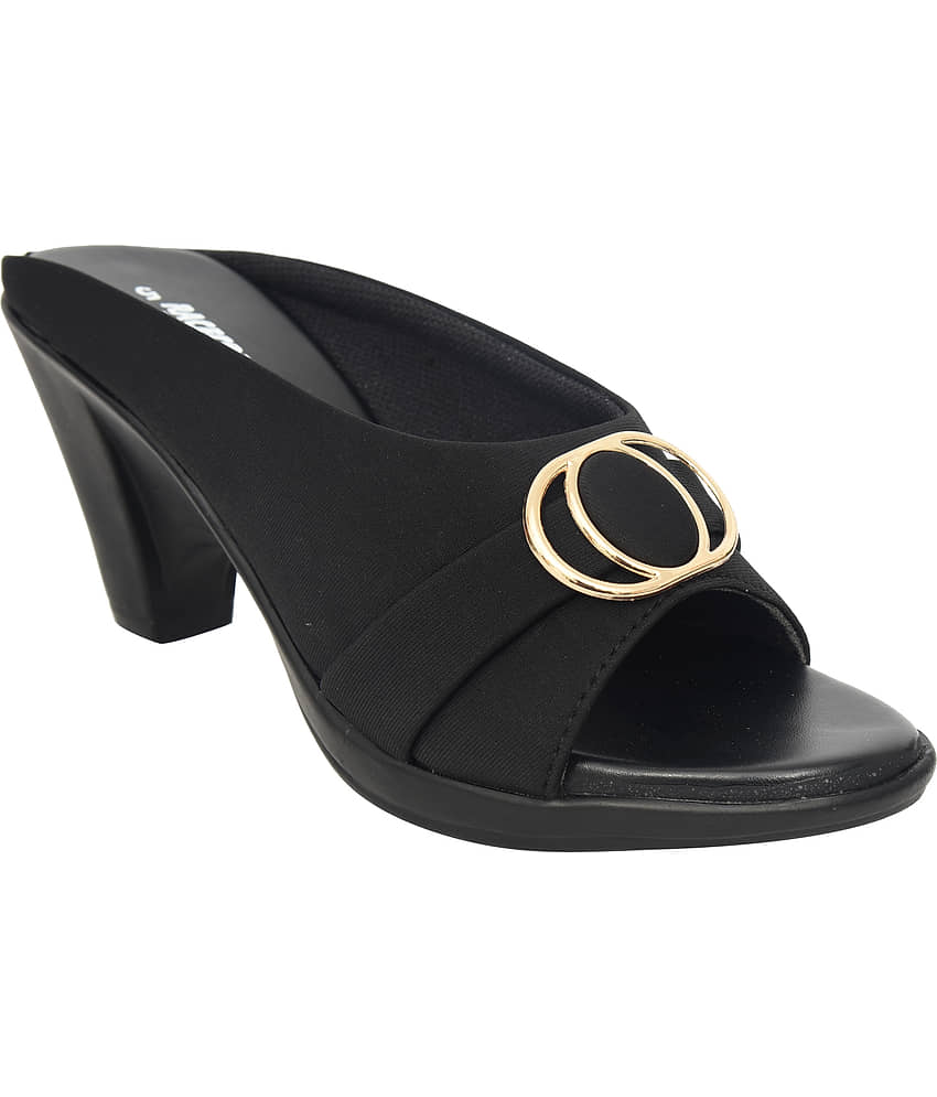 Racecourse - Black Women's Slip On Heels - Heels | Buy online on ZillyBuy