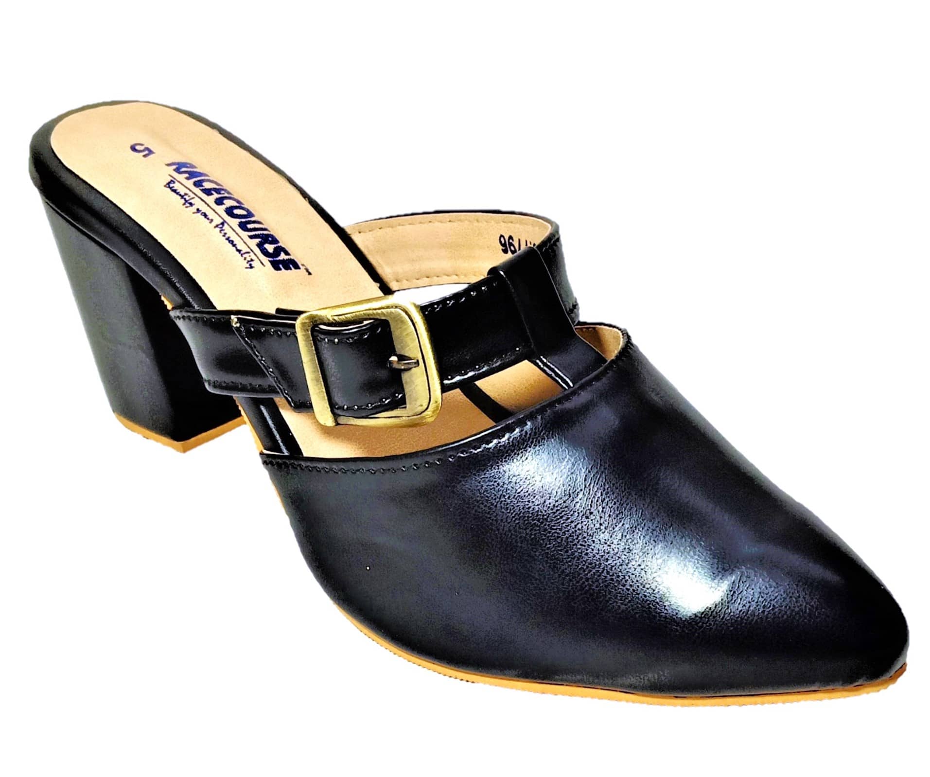 Racecourse - Black Women's Slip On Heels - Heels | Buy online on ZillyBuy