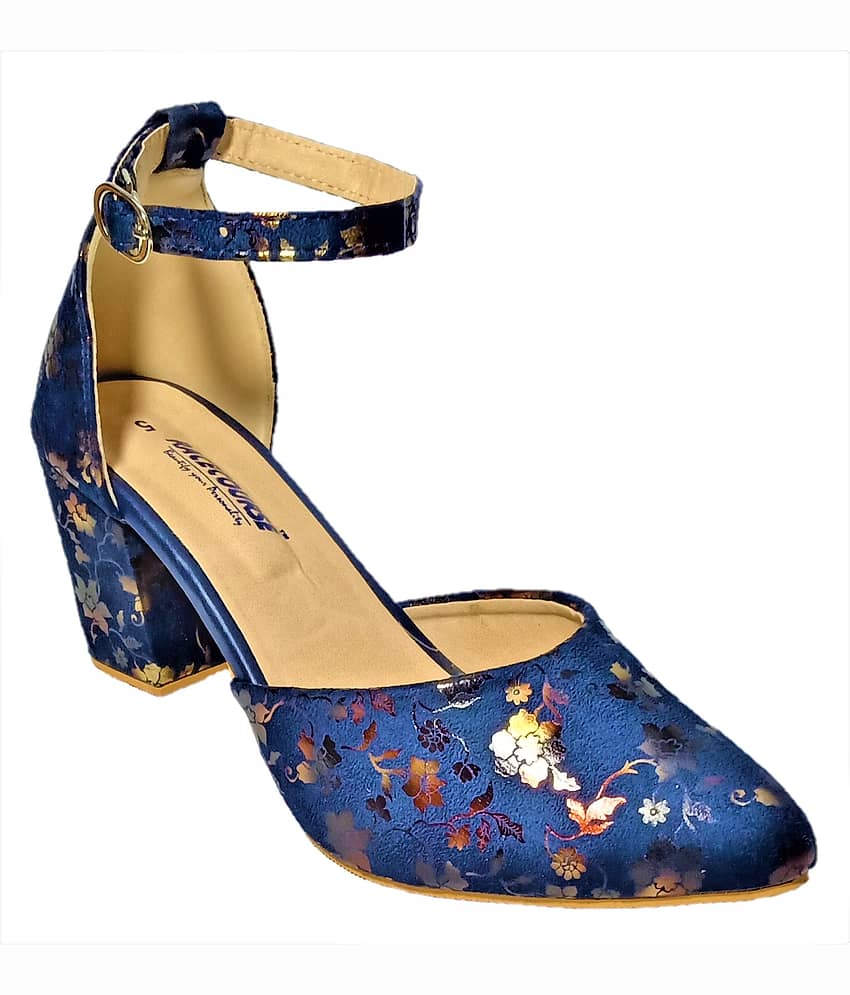Racecourse - Blue Women's Sandal Heels - Heels | Buy online on ZillyBuy