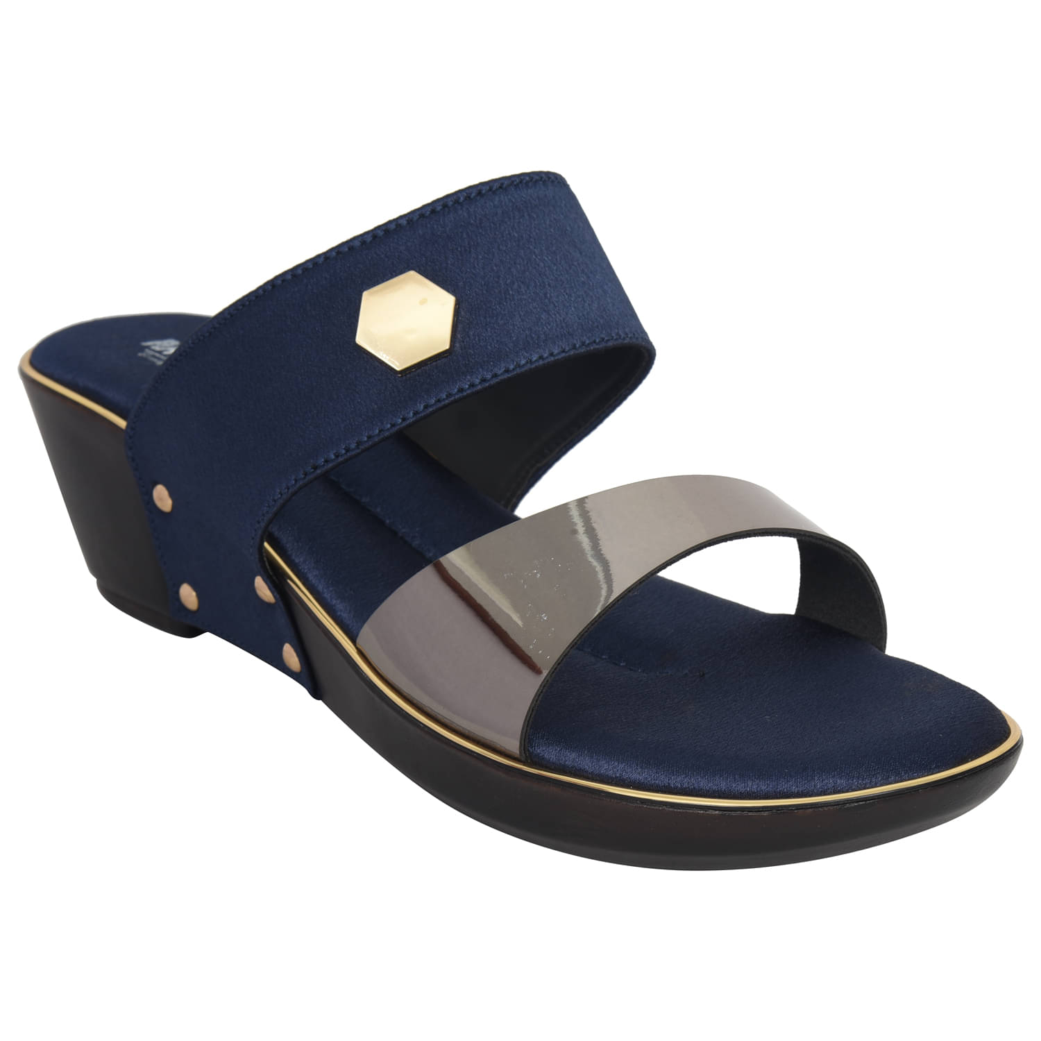 Racecourse - Blue Women's Slip On Heels Racecourse - Blue Women's Slip On Heels