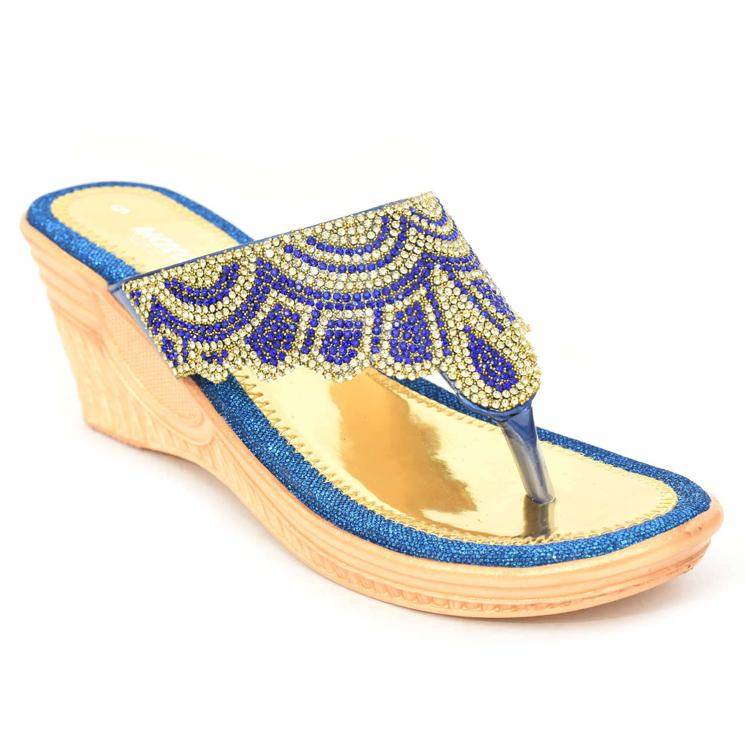 Racecourse - Blue Women's Slip On Heels - Heels | Buy online on ZillyBuy