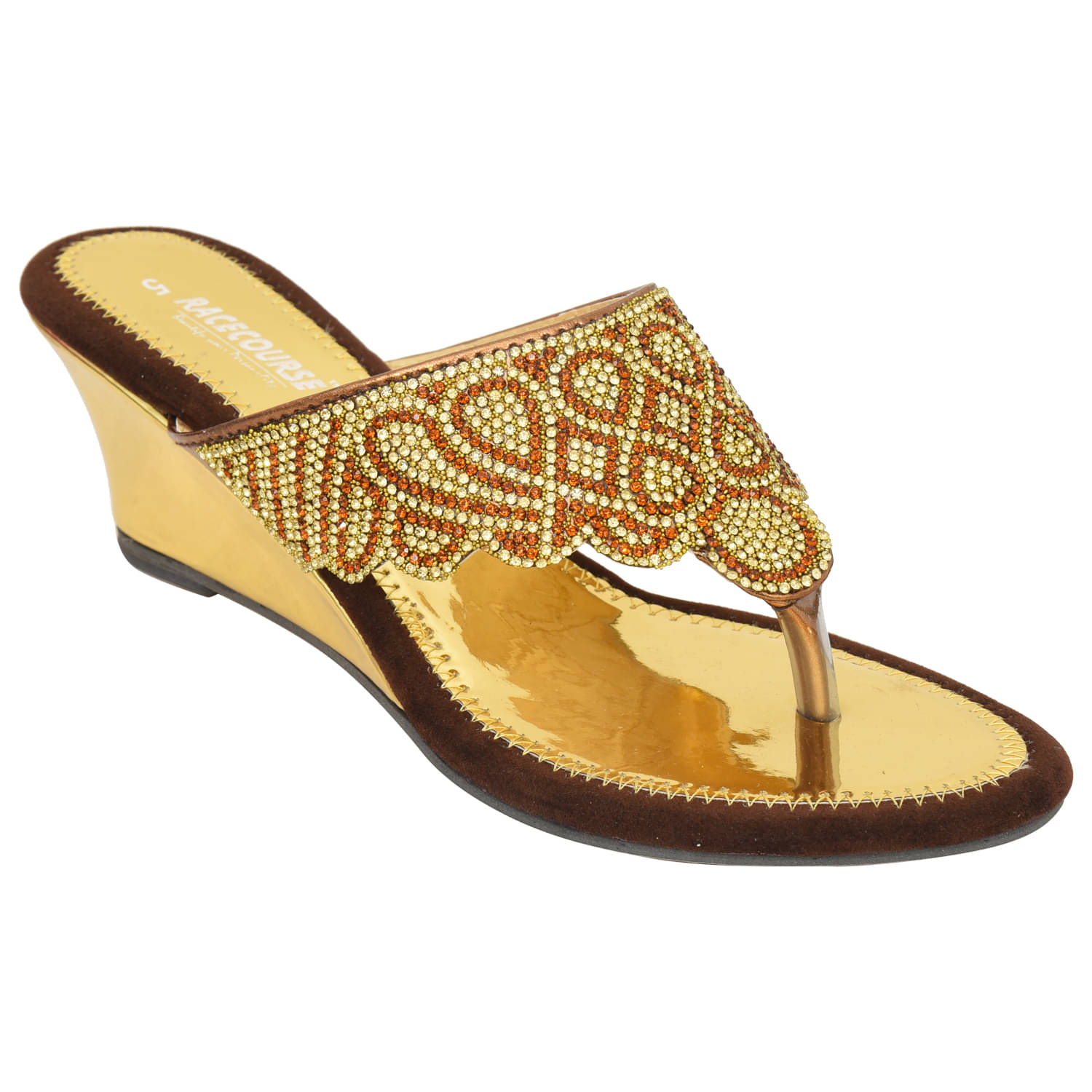     			Racecourse - Brown Women's Slip On Heels