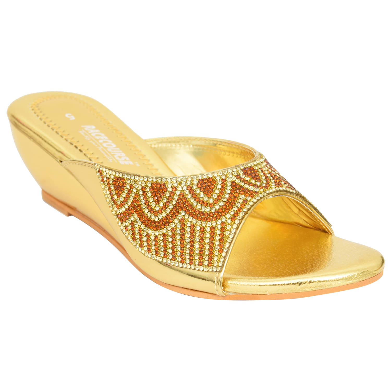 Racecourse - Gold Women's Slip On Heels Racecourse - Gold Women's Slip On Heels