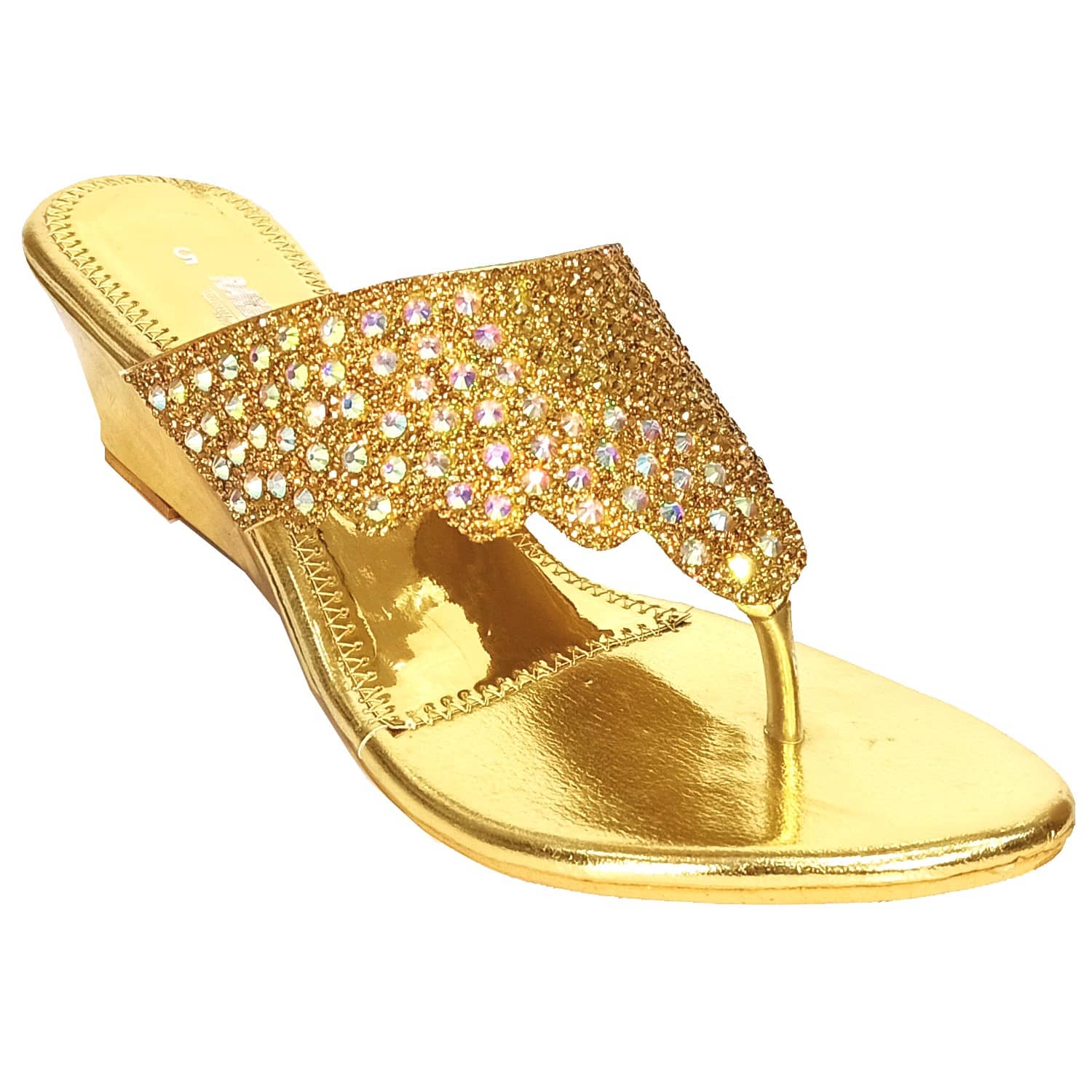 Racecourse - Gold Women's Slip On Heels - Heels | Buy online on ZillyBuy