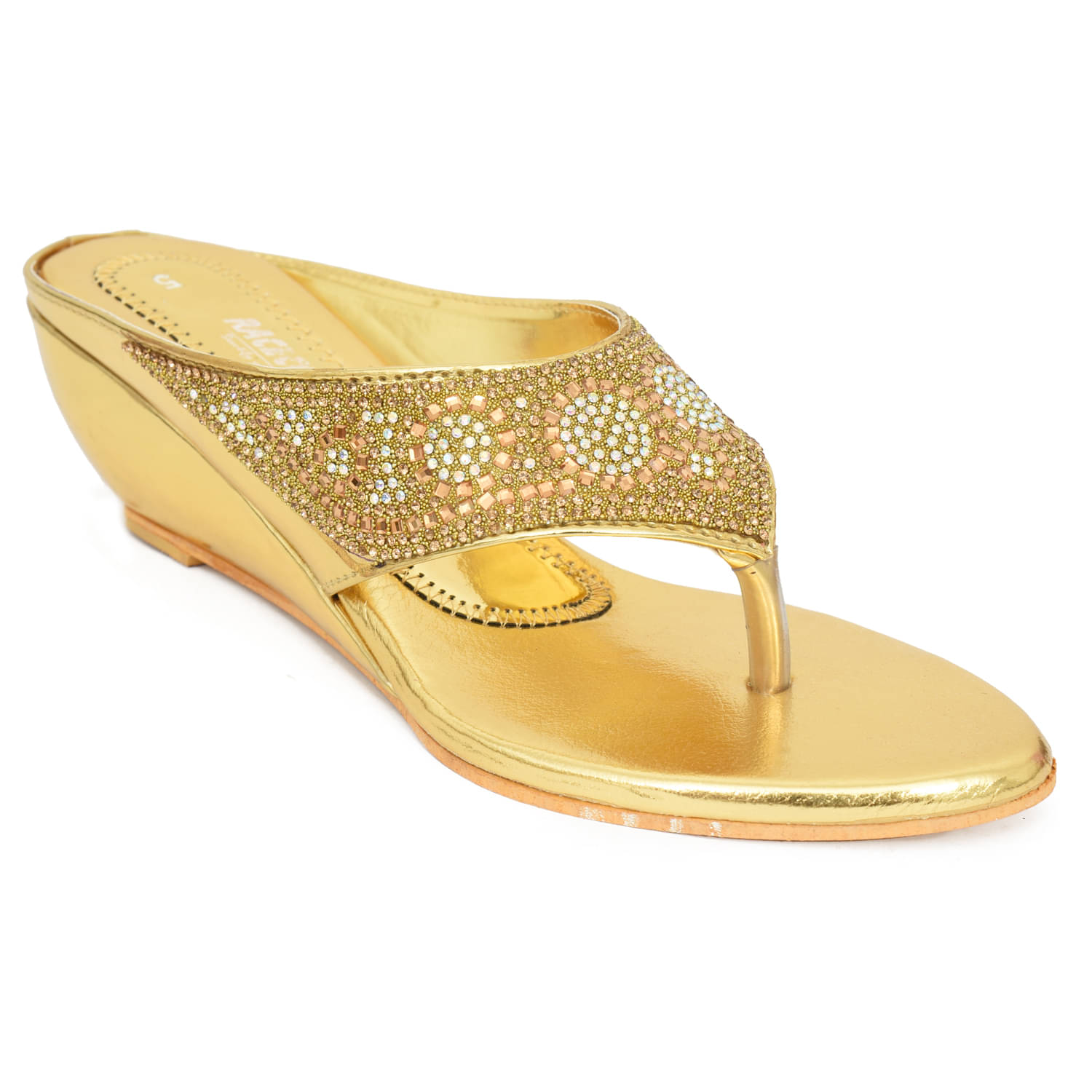 Racecourse - Gold Women's Slip On Heels Racecourse - Gold Women's Slip On Heels