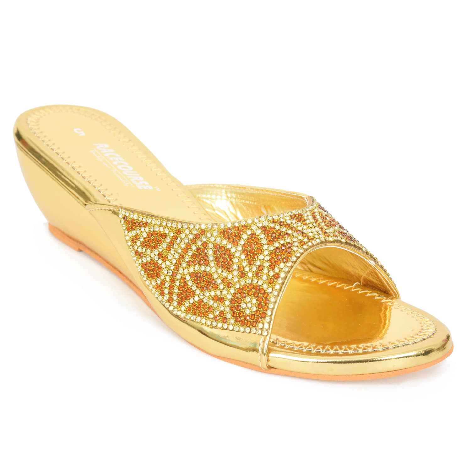 Racecourse - Gold Women's Slip On Heels - Heels | Buy online on ZillyBuy