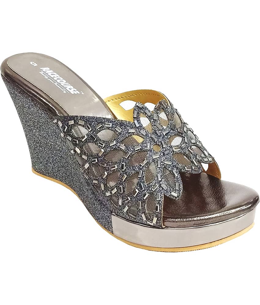 Racecourse - Gray Women's Slip On Heels - Heels | Buy online on ZillyBuy