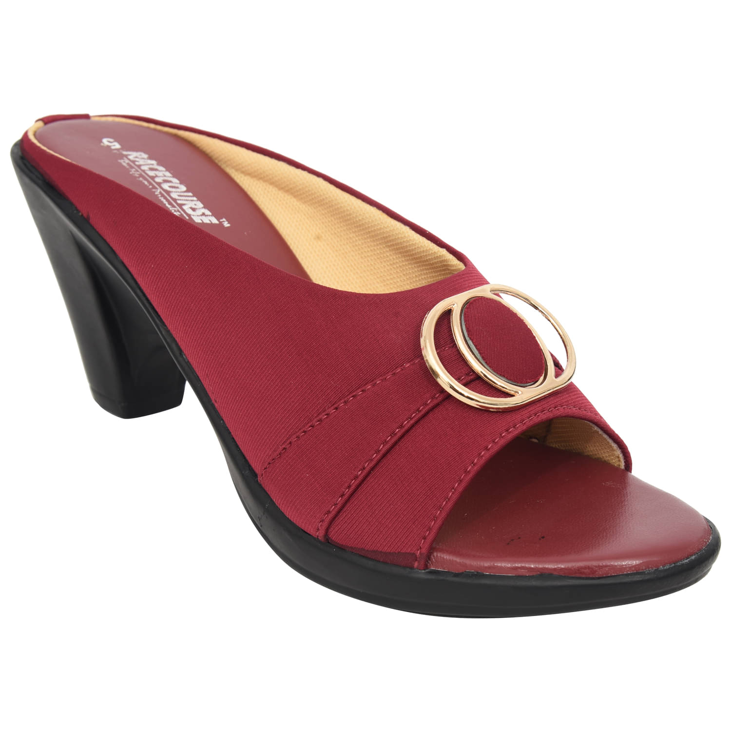 Racecourse - Maroon Women's Slip On Heels Racecourse - Maroon Women's Slip On Heels