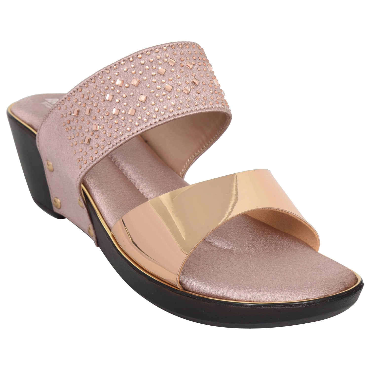Racecourse - Peach Women's Slip On Heels - Heels | Buy online on ZillyBuy