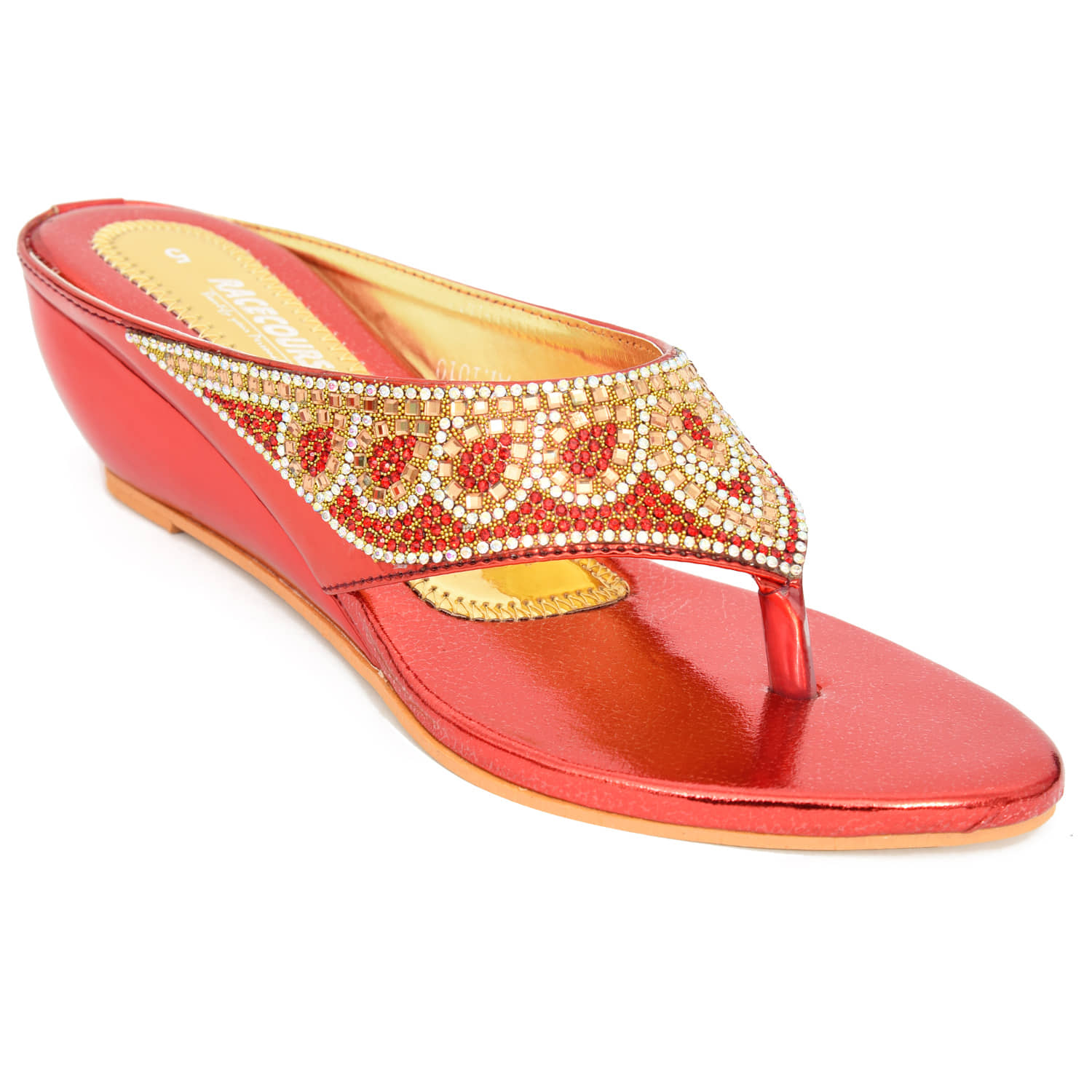 Racecourse - Red Women's Slip On Heels - Heels | Buy online on ZillyBuy