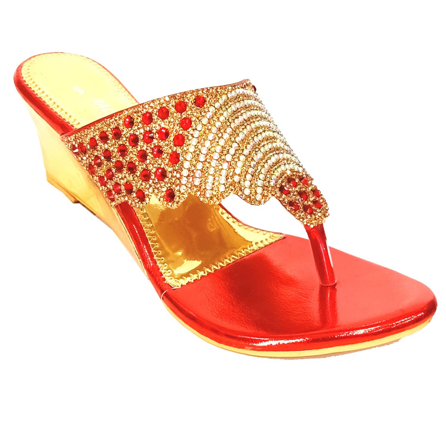 Racecourse - Red Women's Slip On Heels - Heels | Buy online on ZillyBuy