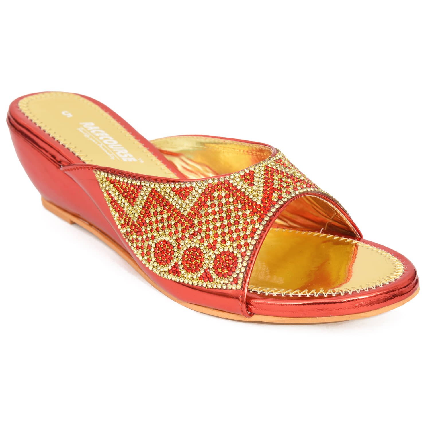 Racecourse - Red Women's Slip On Heels - Heels | Buy online on ZillyBuy