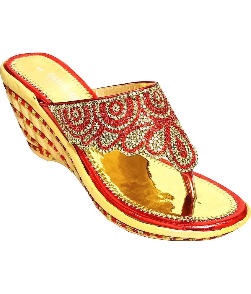 Racecourse - Red Women's Slip On Heels - Heels | Buy online on ZillyBuy