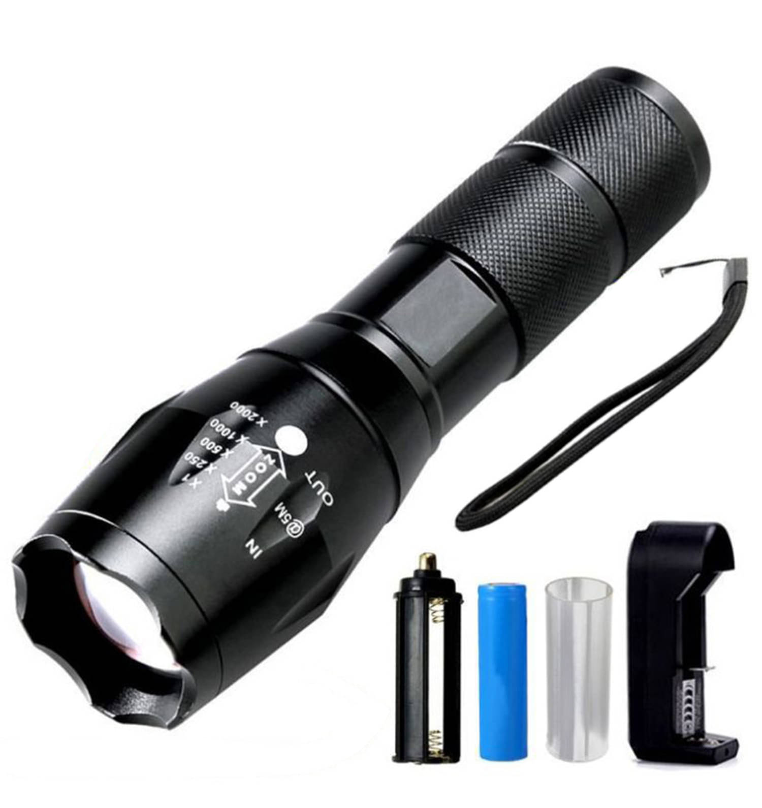     			Spark - 12W AA Battery Flashlight Torch ( Pack of 1 )