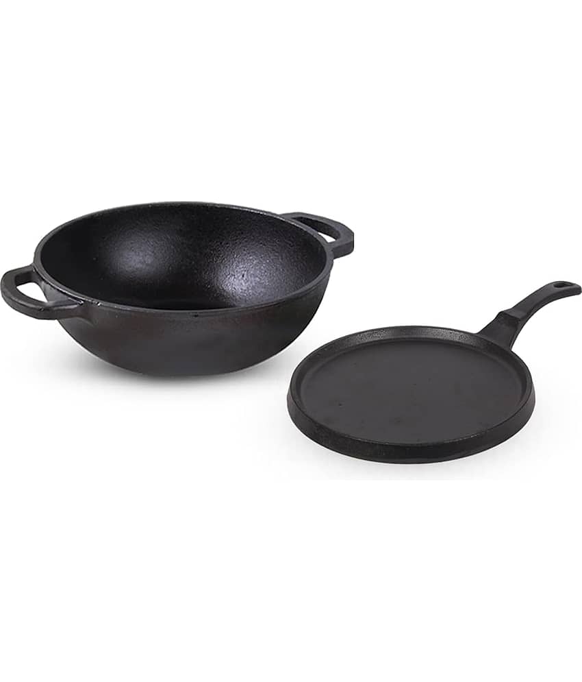 The Indus Valley - Cast Iron No Coating Pot ml ( Pack of 2 ) - Cookware | Buy online on ZillyBuy