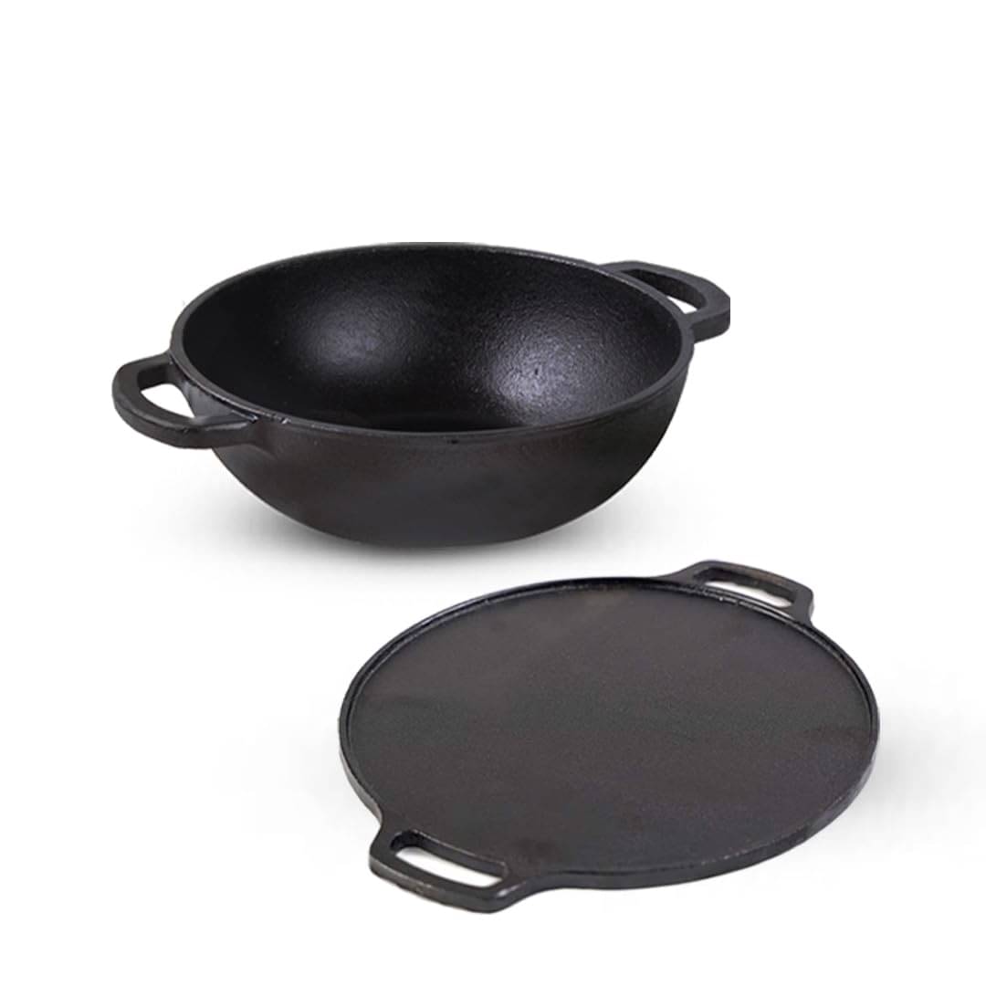     			The Indus Valley - Cast Iron No Coating Pot ml ( Pack of 2 )