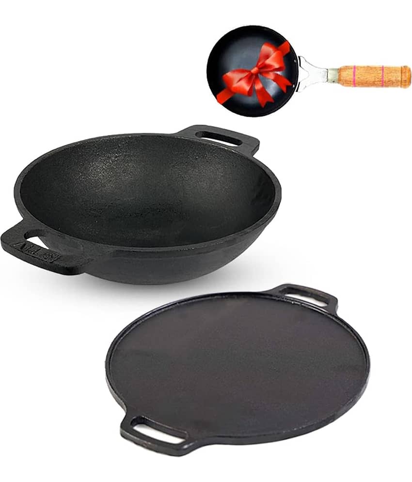 The Indus Valley - Cast Iron No Coating Pot ml ( Pack of 2 ) - Cookware | Buy online on ZillyBuy