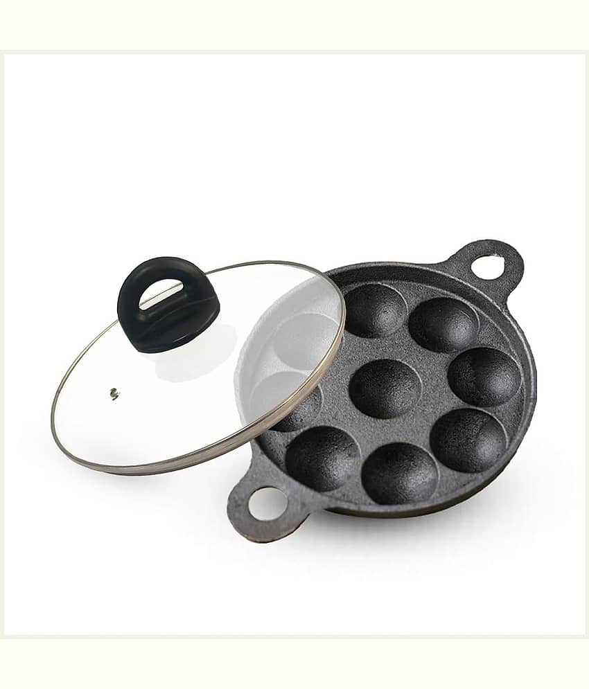 The Indus Valley Cast Iron No Coating Appam Patra ( Pack of 1 ) - Cookware | Buy online on ZillyBuy