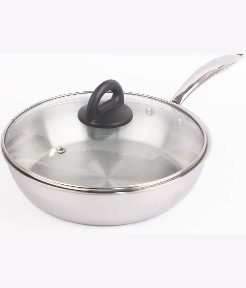 The Indus Valley - Stainless Steel No Coating Pan ml ( Pack of 1 ) - Cookware | Buy online on ZillyBuy
