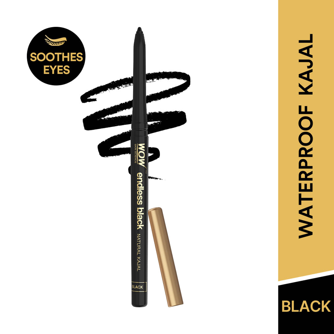     			WOW Skin Science - Black Matte Kajal 35 g Pencil ( Pack of 1 )