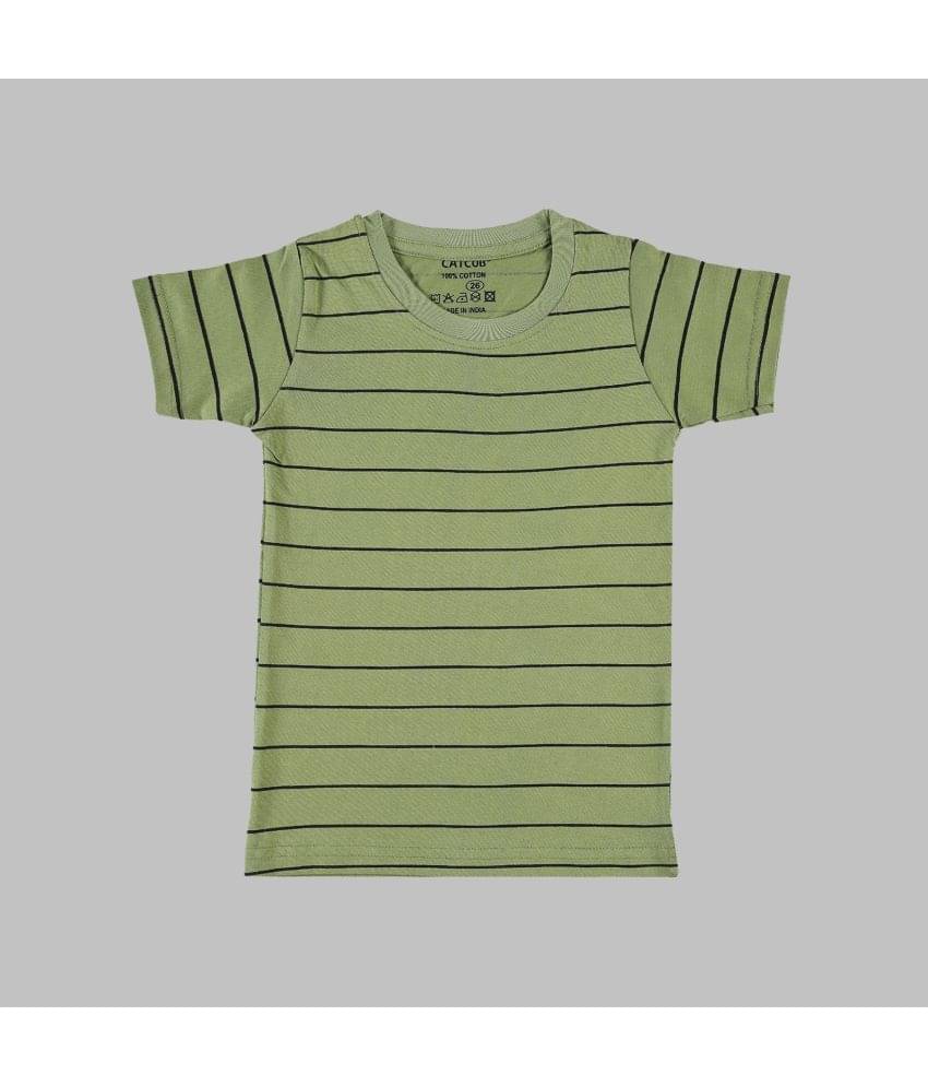     			CATCUB Pack of 1 Boys Cotton Blend T-Shirt ( Green )
