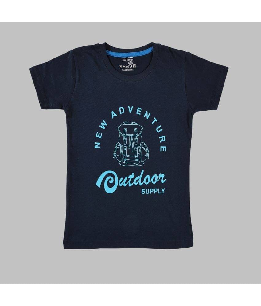     			CATCUB Pack of 8 Boys Cotton Blend T-Shirt ( Navy Blue )