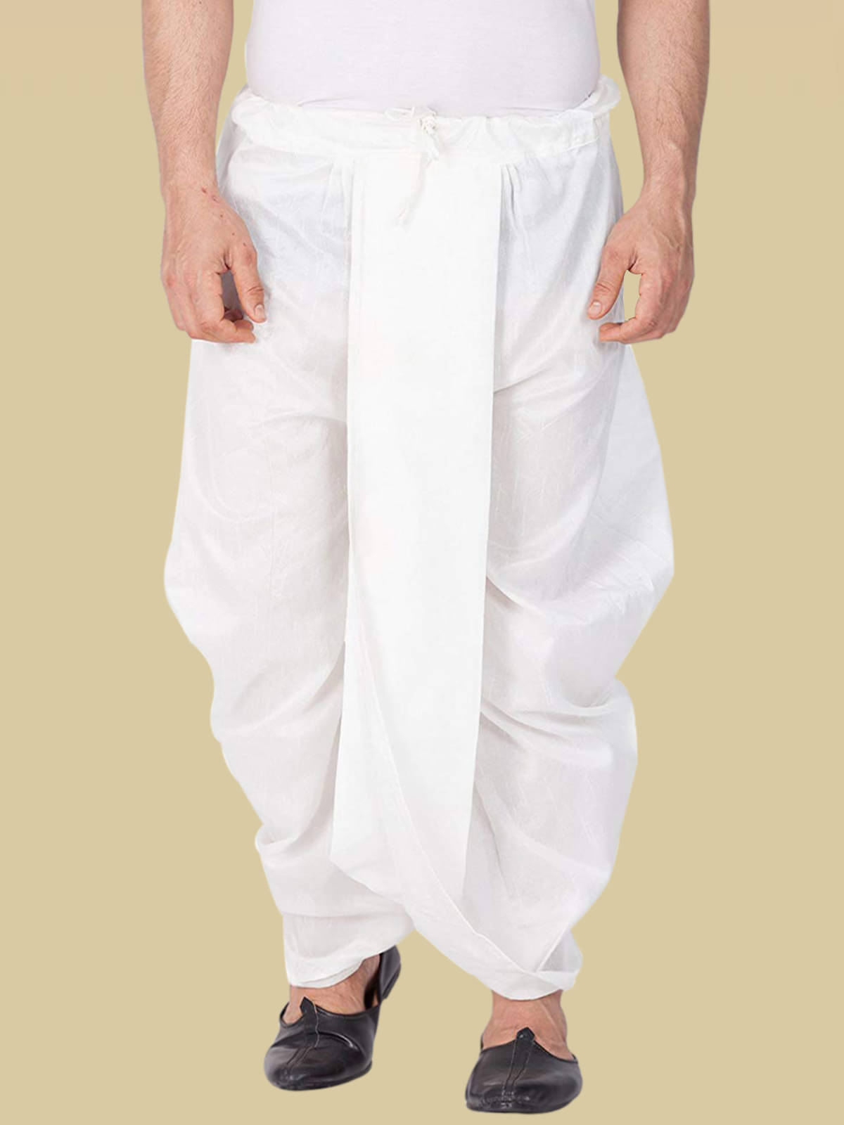 GN hub - Off White Cotton Blend Men's Dhoti ( Pack of 1 ) GN hub - Off White Cotton Blend Men's Dhoti ( Pack of 1 )