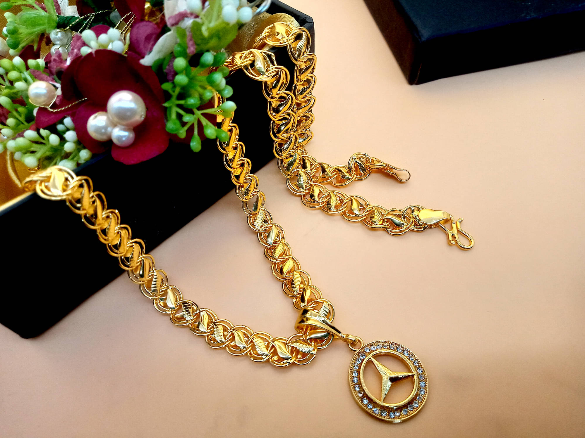 JIPPA Gold Pendant set ( Pack of 1 ) JIPPA Gold Pendant set ( Pack of 1 )