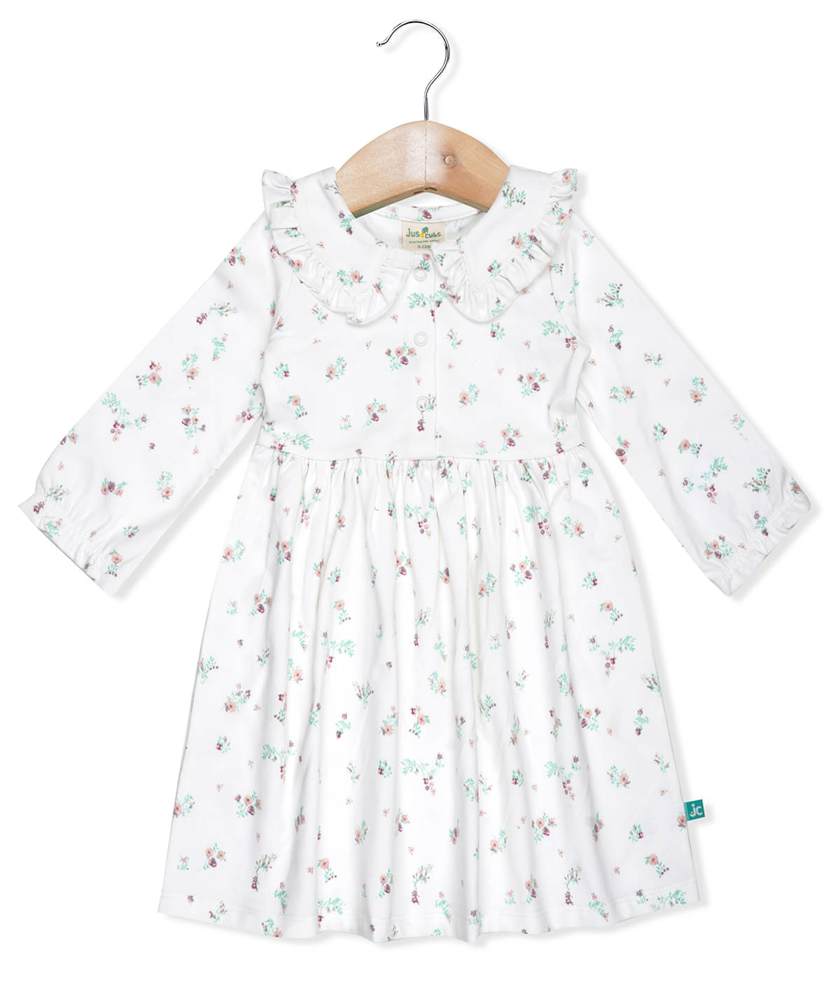     			Juscubs Pack of 1 Baby Girls Cotton Dress ( White )