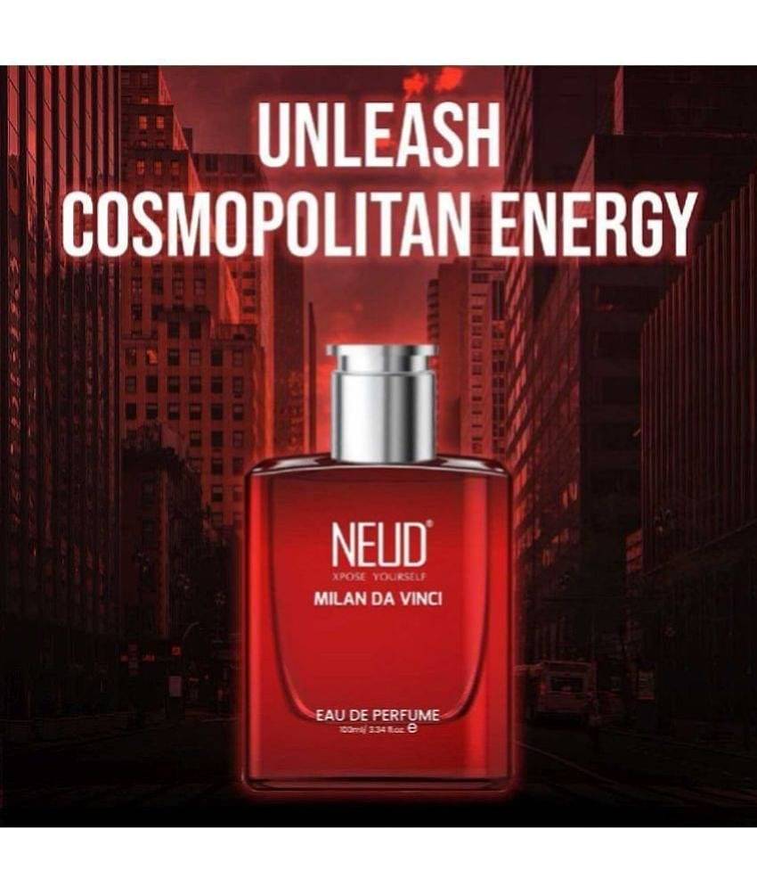 NEUD Milan Da Vinci Luxury Perfume for Cosmopolitan Men Long Lasting EDP, 100 ml Each (Pack of 2)